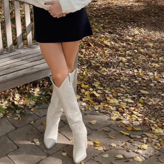 Womens Lasso Bone Leather Steve Madden Boots and Booties