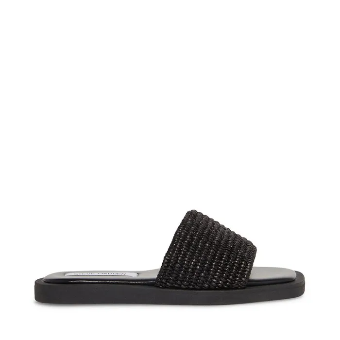 Womens Leigh Black Steve Madden Sandals