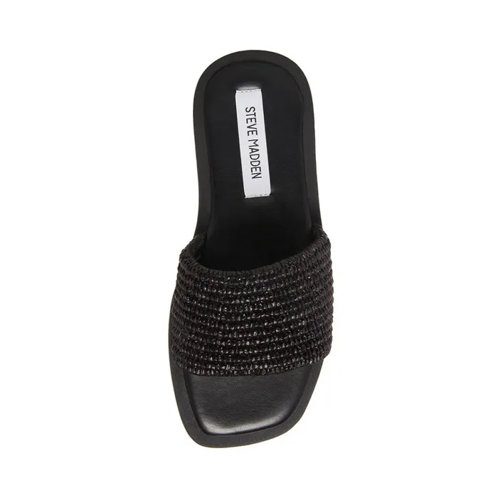 Womens Leigh Black Steve Madden Sandals