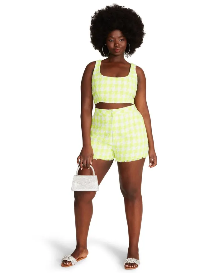 Womens Lia Short Lime Steve Madden Bottoms