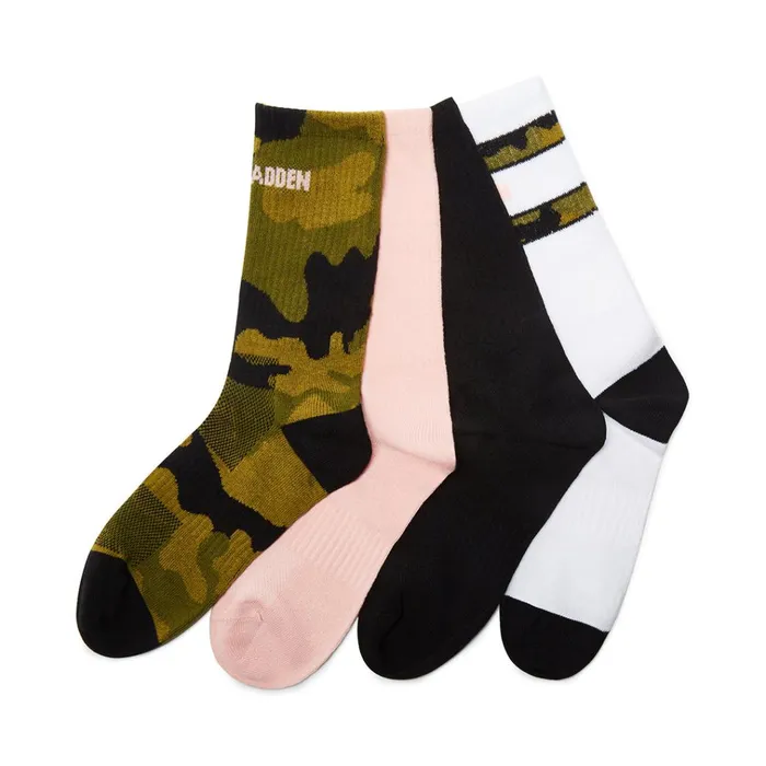 Womens Logo Crew Socks Camo Multi Steve Madden Socks and Tights