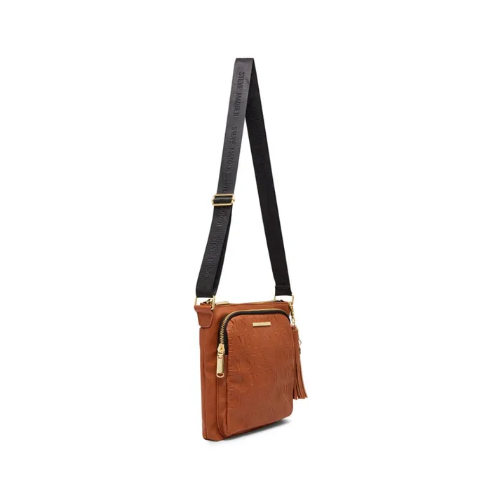 Womens Logo Crossbody Cognac Steve Madden Crossbody Bags