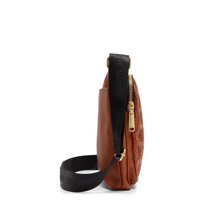 Womens Logo Crossbody Cognac Steve Madden Crossbody Bags