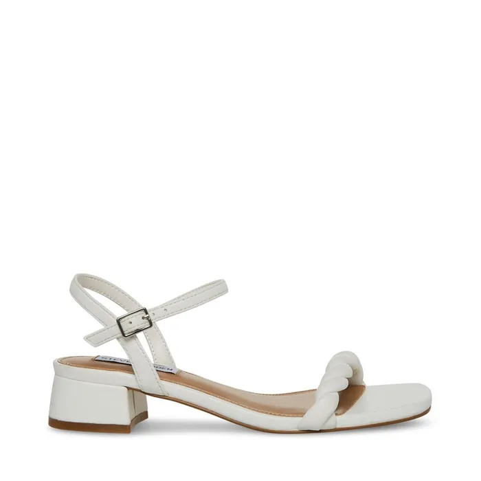 Womens Magnetic White Steve Madden Sandals