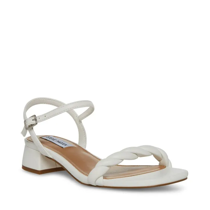 Womens Magnetic White Steve Madden Sandals