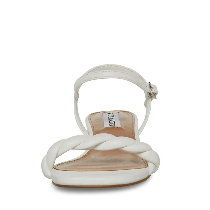 Womens Magnetic White Steve Madden Sandals