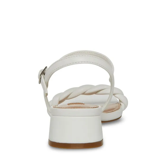 Womens Magnetic White Steve Madden Sandals