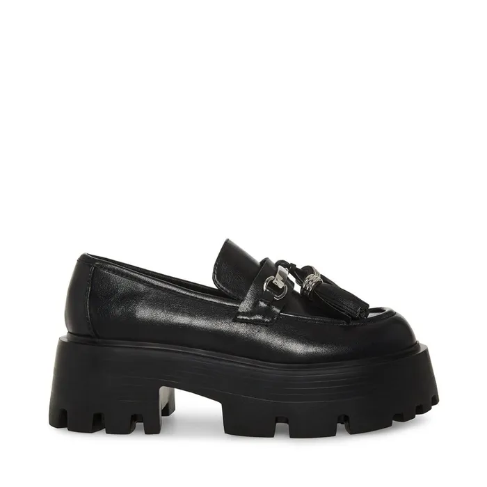 Womens Major Black Steve Madden Loafers and Flats
