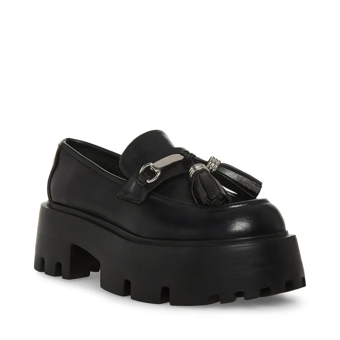 Womens Major Black Steve Madden Loafers and Flats