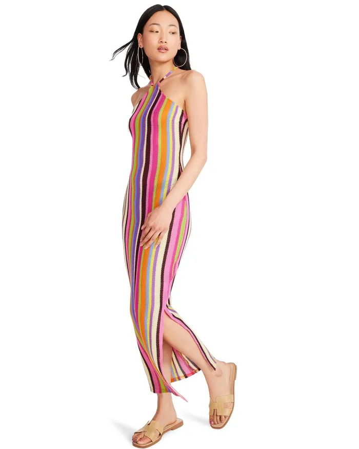 Womens Makenna Dress Pink Multi Steve Madden Dresses Womens Makenna Dress Pink Multi Steve Madden Dresses