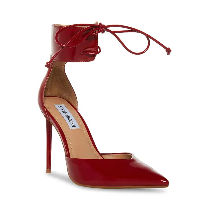 Womens Marcia Red Patent Steve Madden Heels