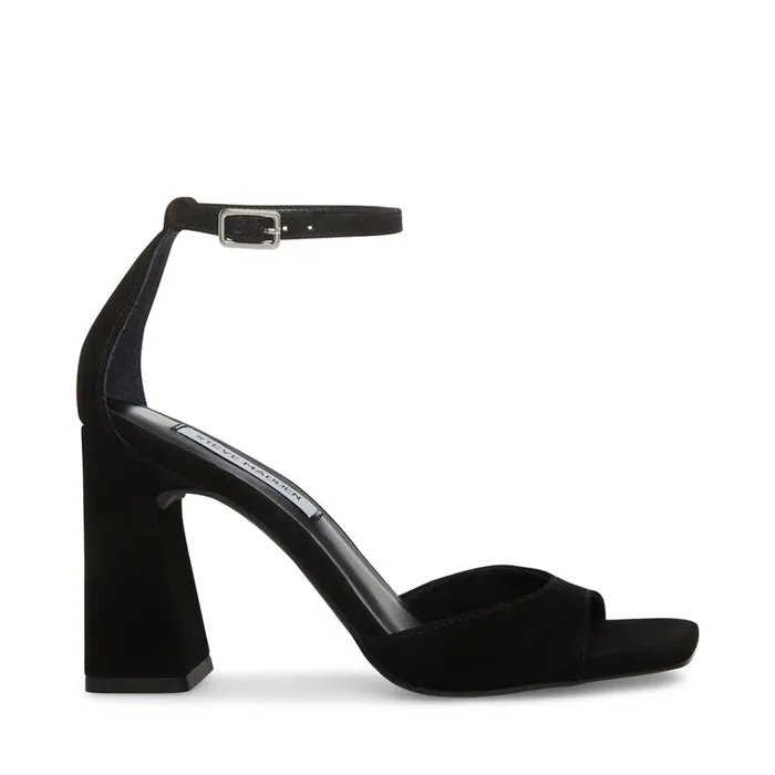 Womens Margot Black Nubuck Steve Madden Heels