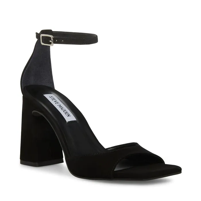 Womens Margot Black Nubuck Steve Madden Heels
