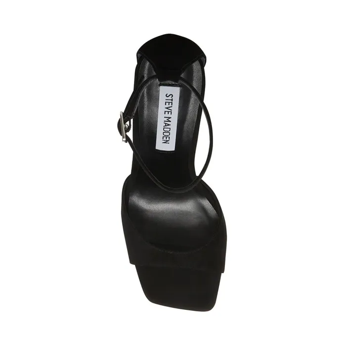 Womens Margot Black Nubuck Steve Madden Heels