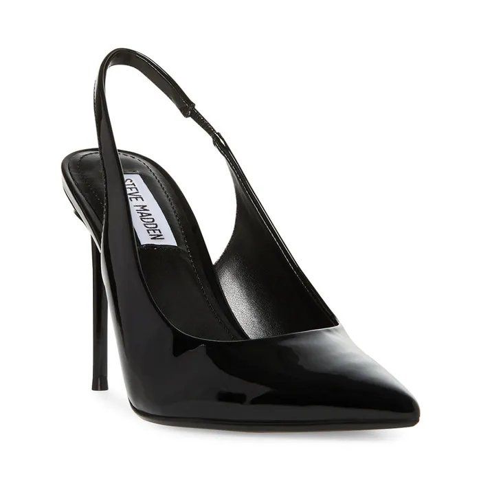 Womens Mariah Black Patent Steve Madden Heels