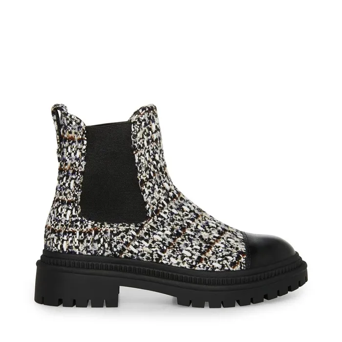 Womens Mayslie WhiteBlack Steve Madden Boots and Booties