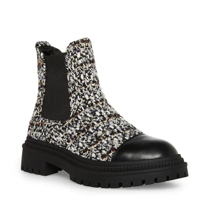 Womens Mayslie WhiteBlack Steve Madden Boots and Booties