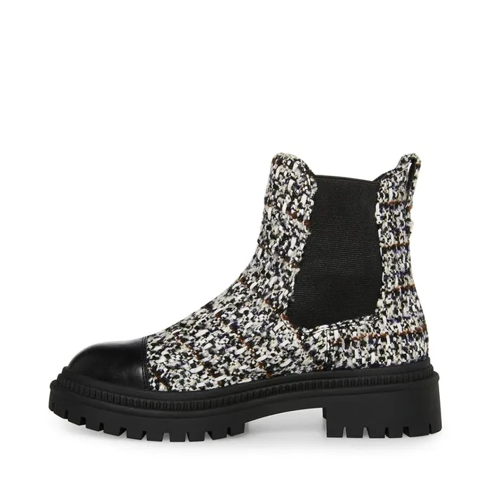 Womens Mayslie WhiteBlack Steve Madden Boots and Booties