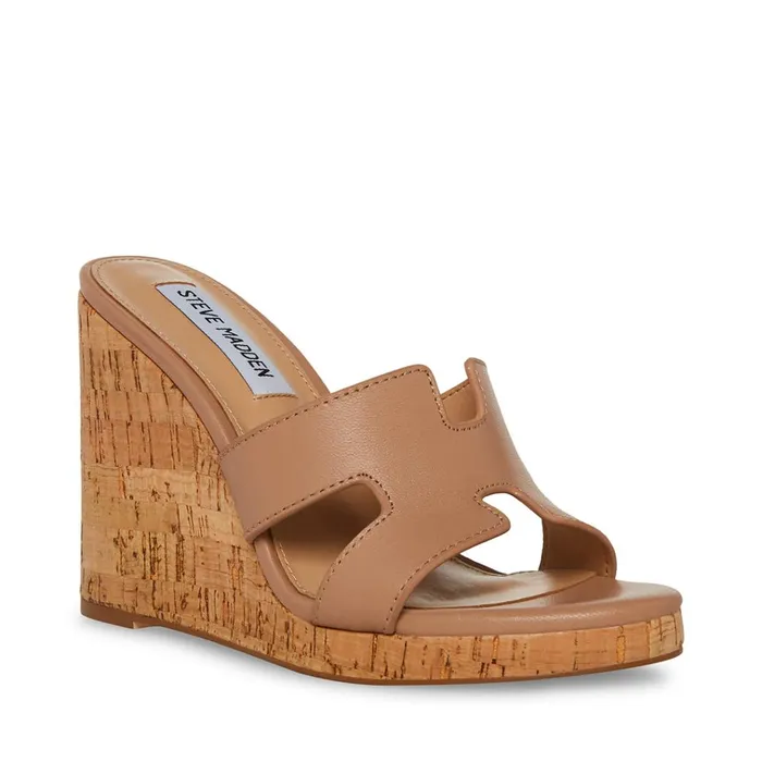 Womens Mayson Tan Leather Steve Madden Sandals