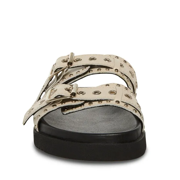 Womens Melanie Bone Leather Steve Madden Sandals Womens Melanie Bone Leather Steve Madden Sandals