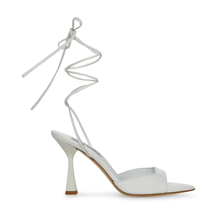 Womens Melina White Patent Steve Madden Heels