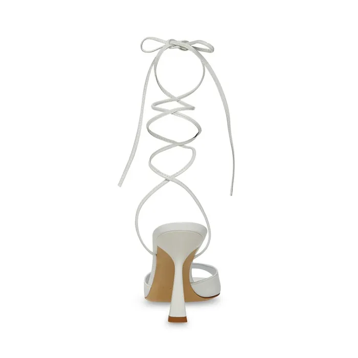 Womens Melina White Patent Steve Madden Heels