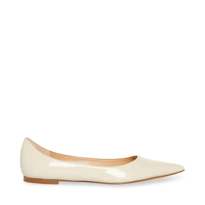 Womens Meryl Bone Patent Steve Madden Loafers and Flats