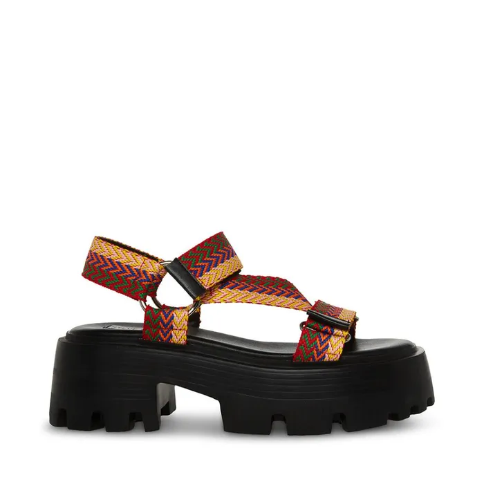 Womens Milly Black Multi Steve Madden Sandals