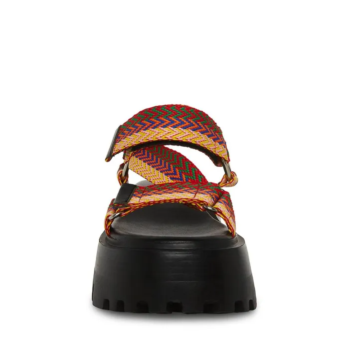 Womens Milly Black Multi Steve Madden Sandals