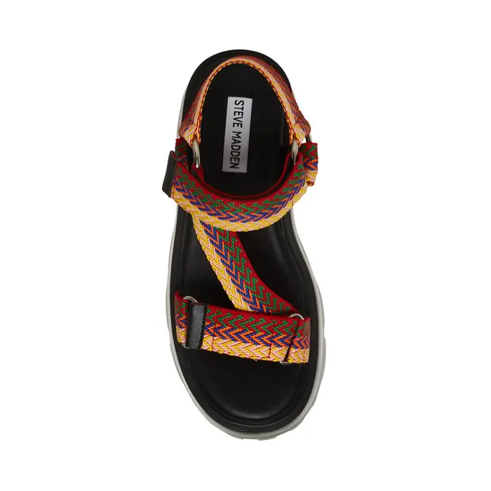 Womens Milly Black Multi Steve Madden Sandals
