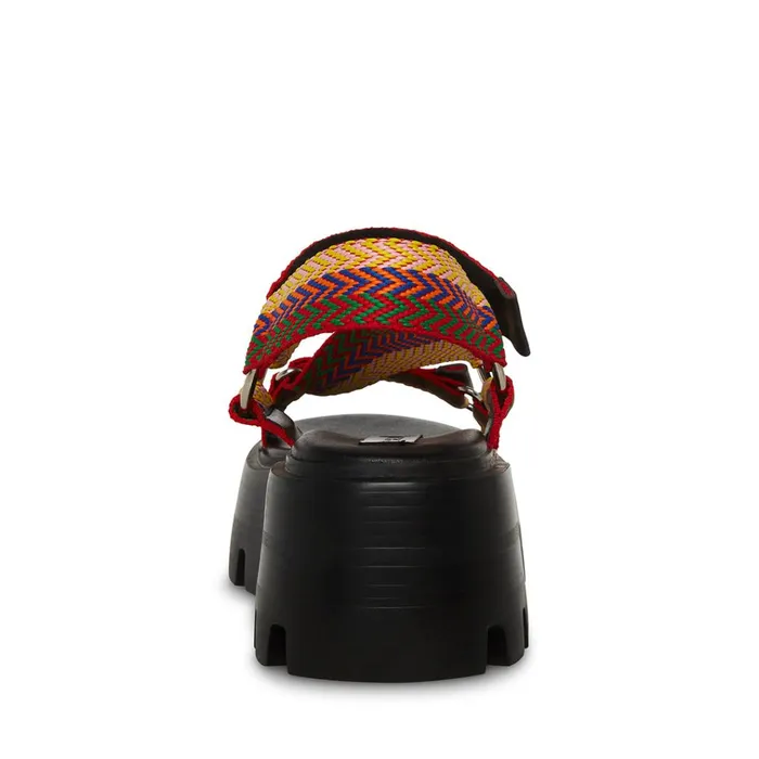 Womens Milly Black Multi Steve Madden Sandals