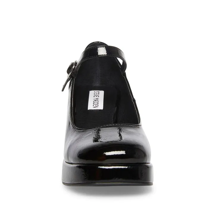 Womens Mingle Black Patent Steve Madden Heels
