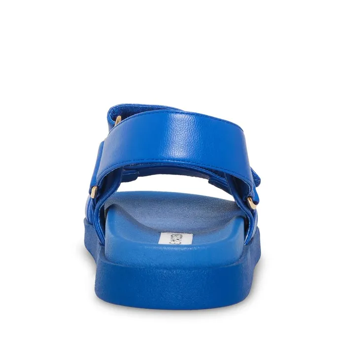Womens Mona Blue Leather Steve Madden Sandals