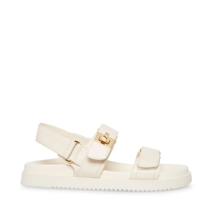 Womens Mona Bone Leather Steve Madden Sandals