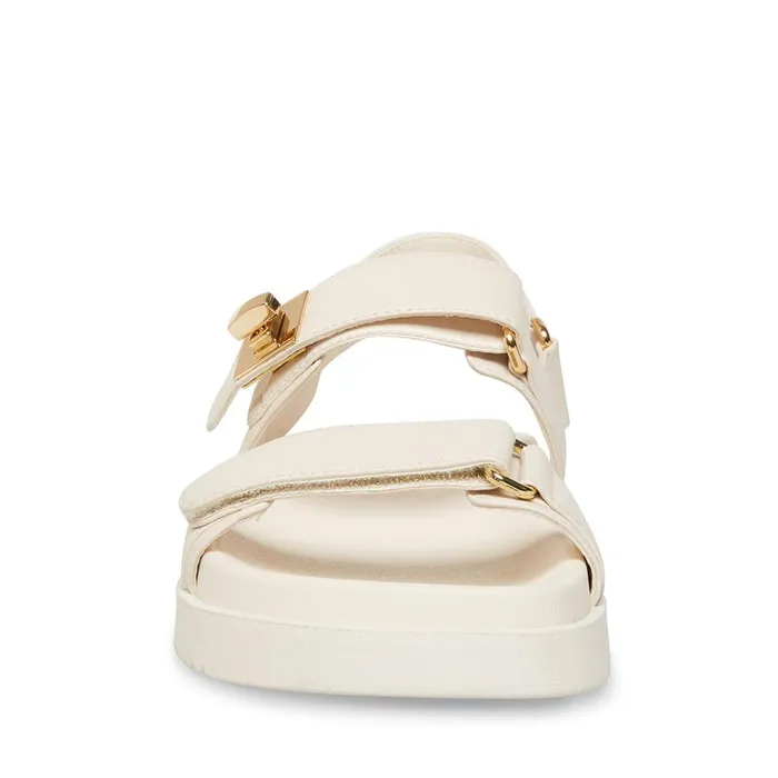 Womens Mona Bone Leather Steve Madden Sandals