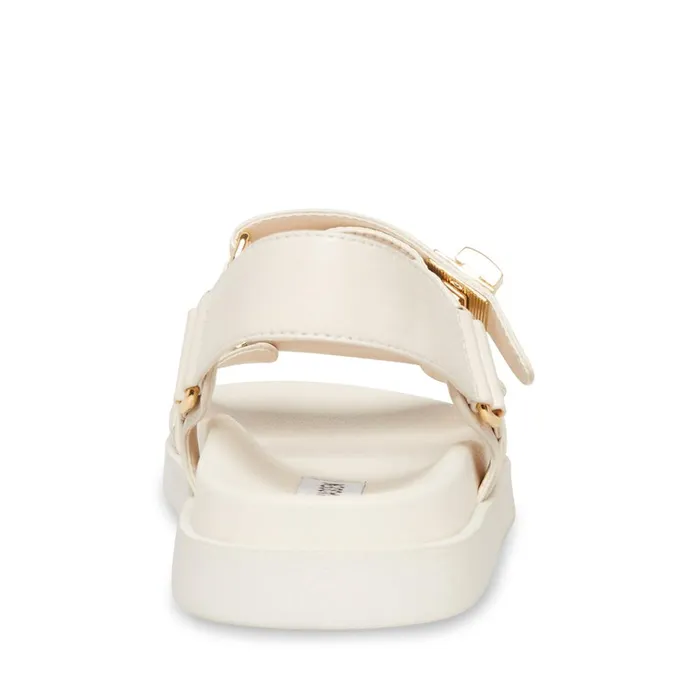 Womens Mona Bone Leather Steve Madden Sandals