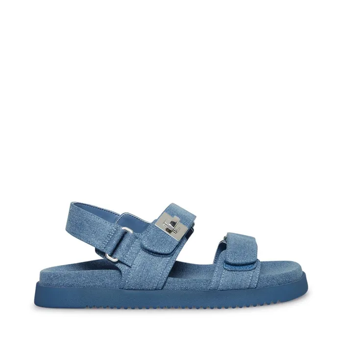 Womens Mona Denim Fabric Steve Madden Sandals