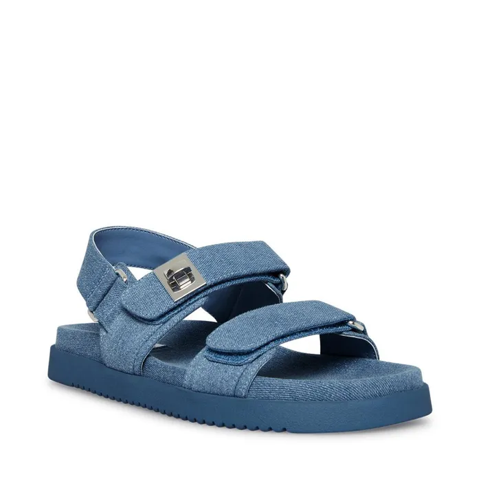 Womens Mona Denim Fabric Steve Madden Sandals