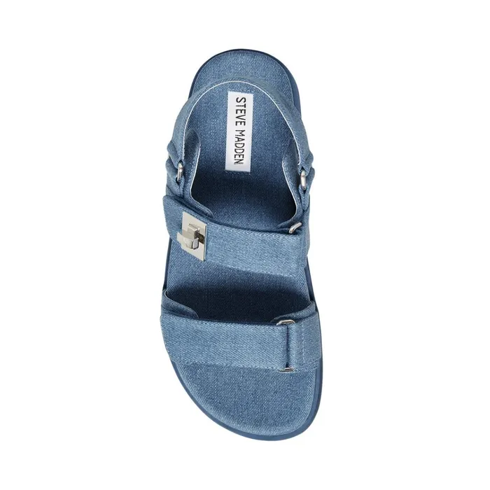 Womens Mona Denim Fabric Steve Madden Sandals