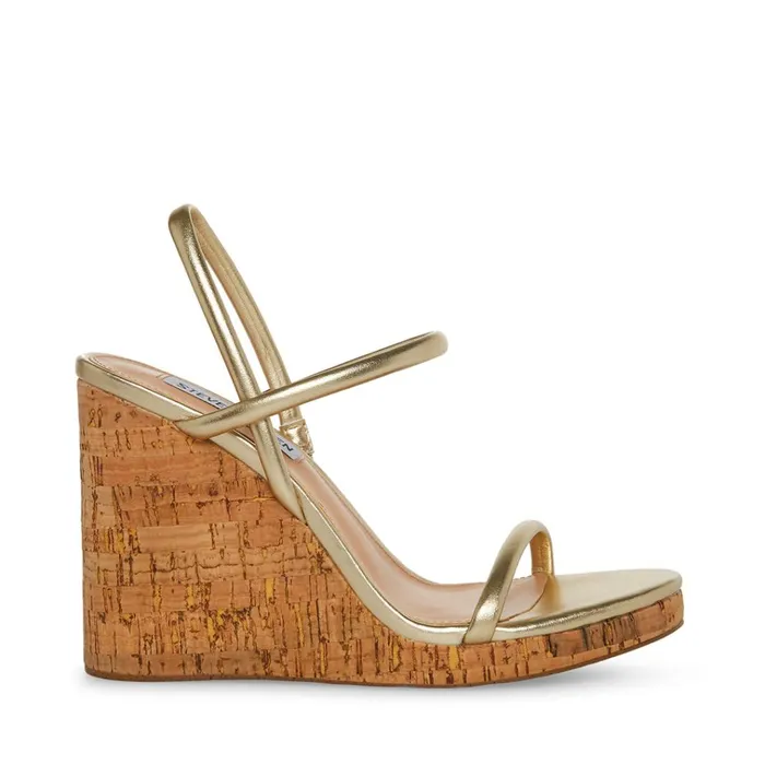 Womens Morgan Gold Steve Madden Sandals