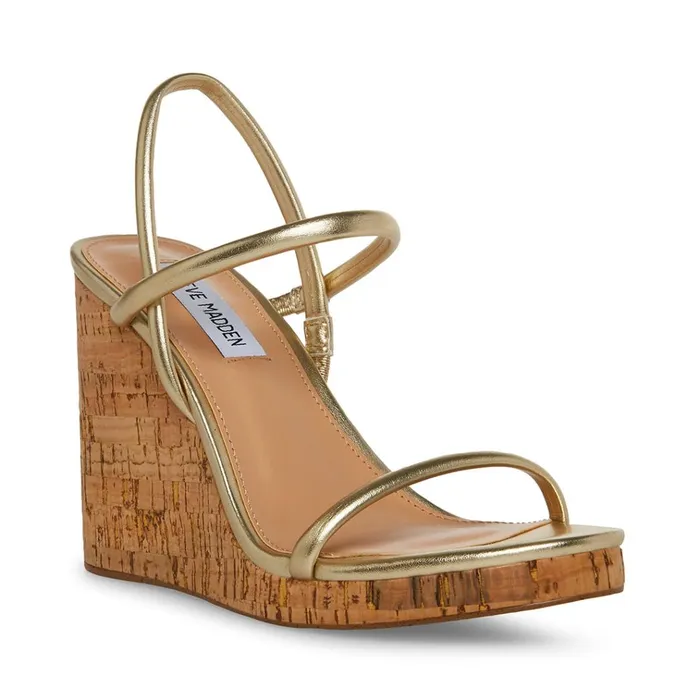 Womens Morgan Gold Steve Madden Sandals