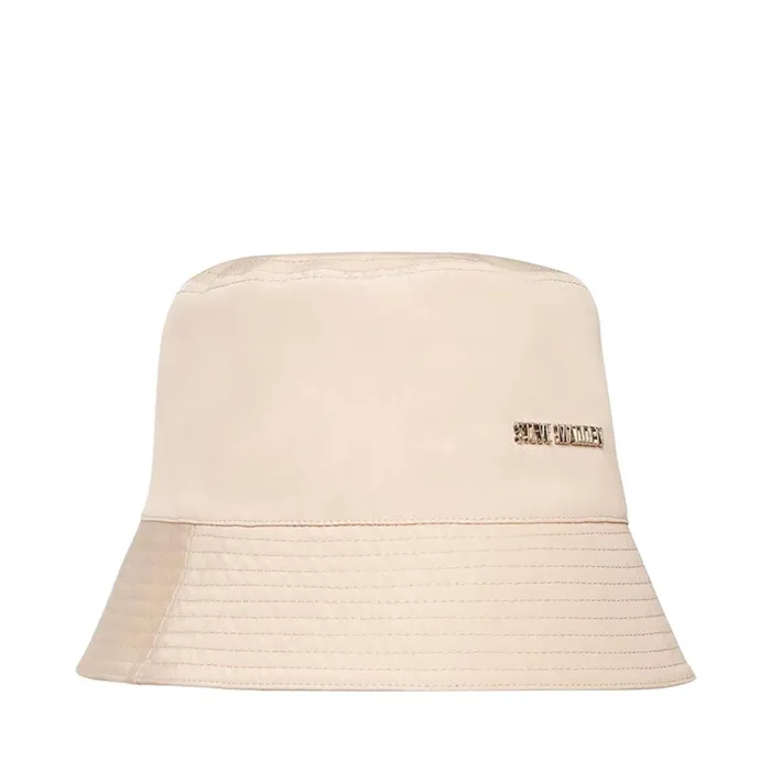 Womens Nylon Bucket Hat Khaki Fabric Steve Madden Hats Scarves and Gloves