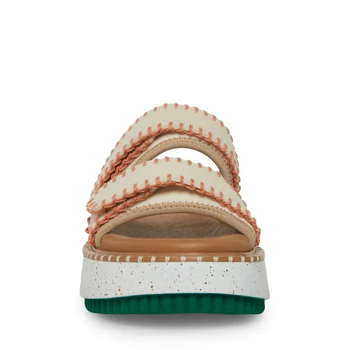 Womens Otto WhiteGreen Steve Madden Sandals
