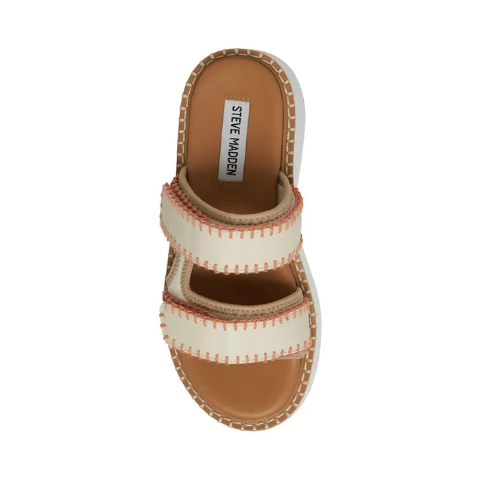 Womens Otto WhiteGreen Steve Madden Sandals