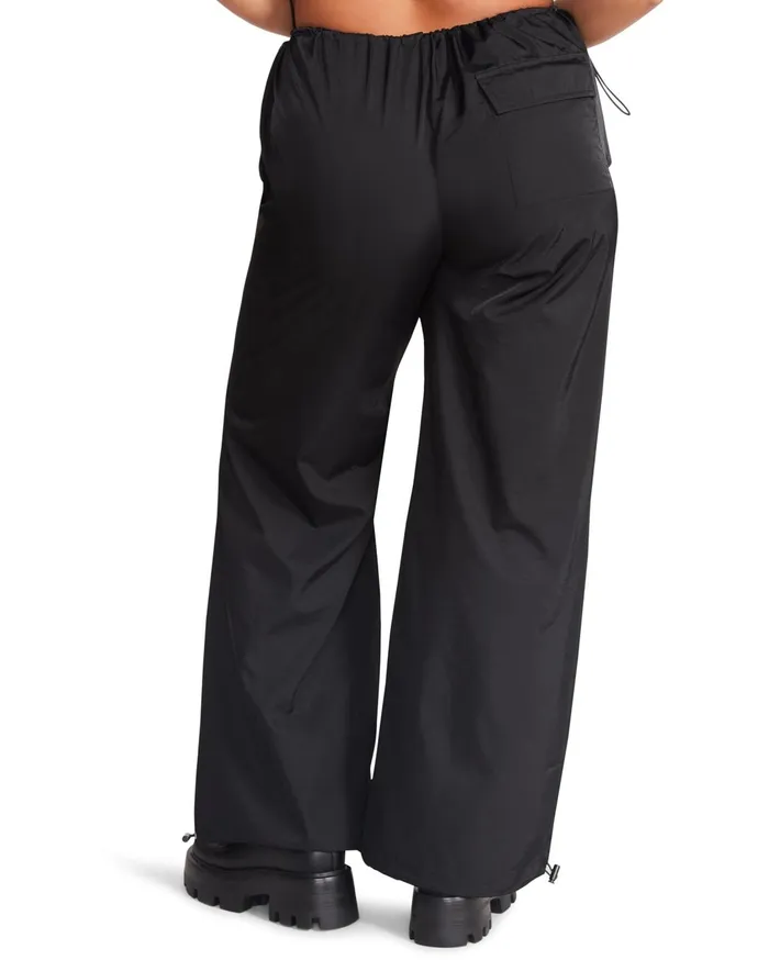 Womens Pia Parachute Pant Black Steve Madden Bottoms