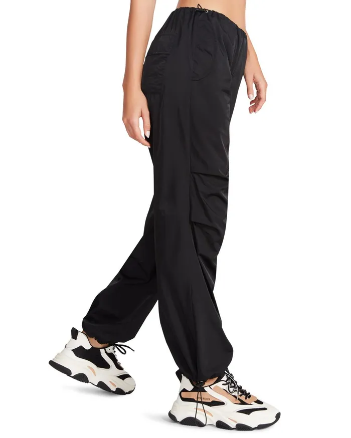 Womens Pia Parachute Pant Black Steve Madden Bottoms