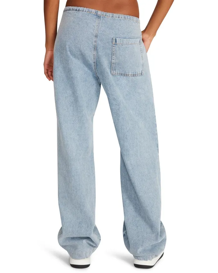 Womens Pia Parachute Pant Denim Fabric Steve Madden Bottoms