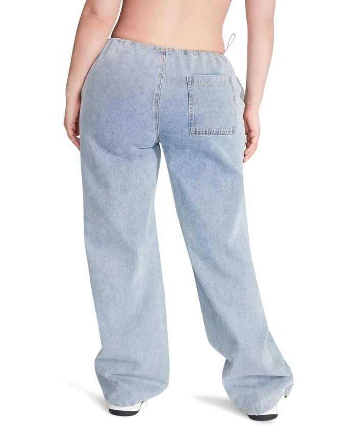 Womens Pia Parachute Pant Denim Fabric Steve Madden Bottoms