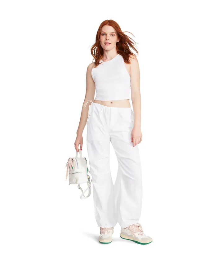 Womens Pia Parachute Pant White Steve Madden Bottoms