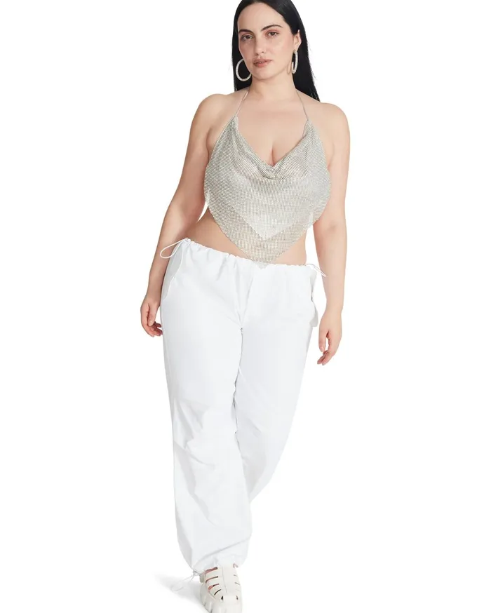 Womens Pia Parachute Pant White Steve Madden Bottoms